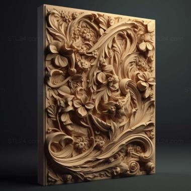 Patterns and decorations stl length 3 3d model